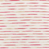1 Yard Doll Pink White Beige Stripe Stretch Rayon Jersey Knit Fabric 58 Inches
