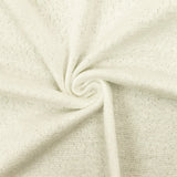 1 Yard Stretch Rib Knit Fabric Pearly Ivory-White 58 Inches