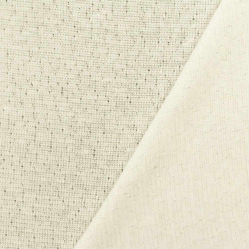 1 Yard Stretch Rib Knit Fabric Pearly Ivory-White 58 Inches