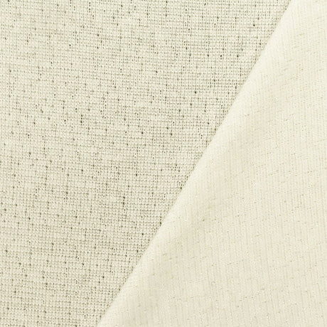 1 Yard Stretch Rib Knit Fabric Pearly Ivory-White 58 Inches