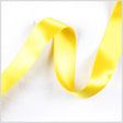 3/8" Yellow Double Face French Satin Ribbon