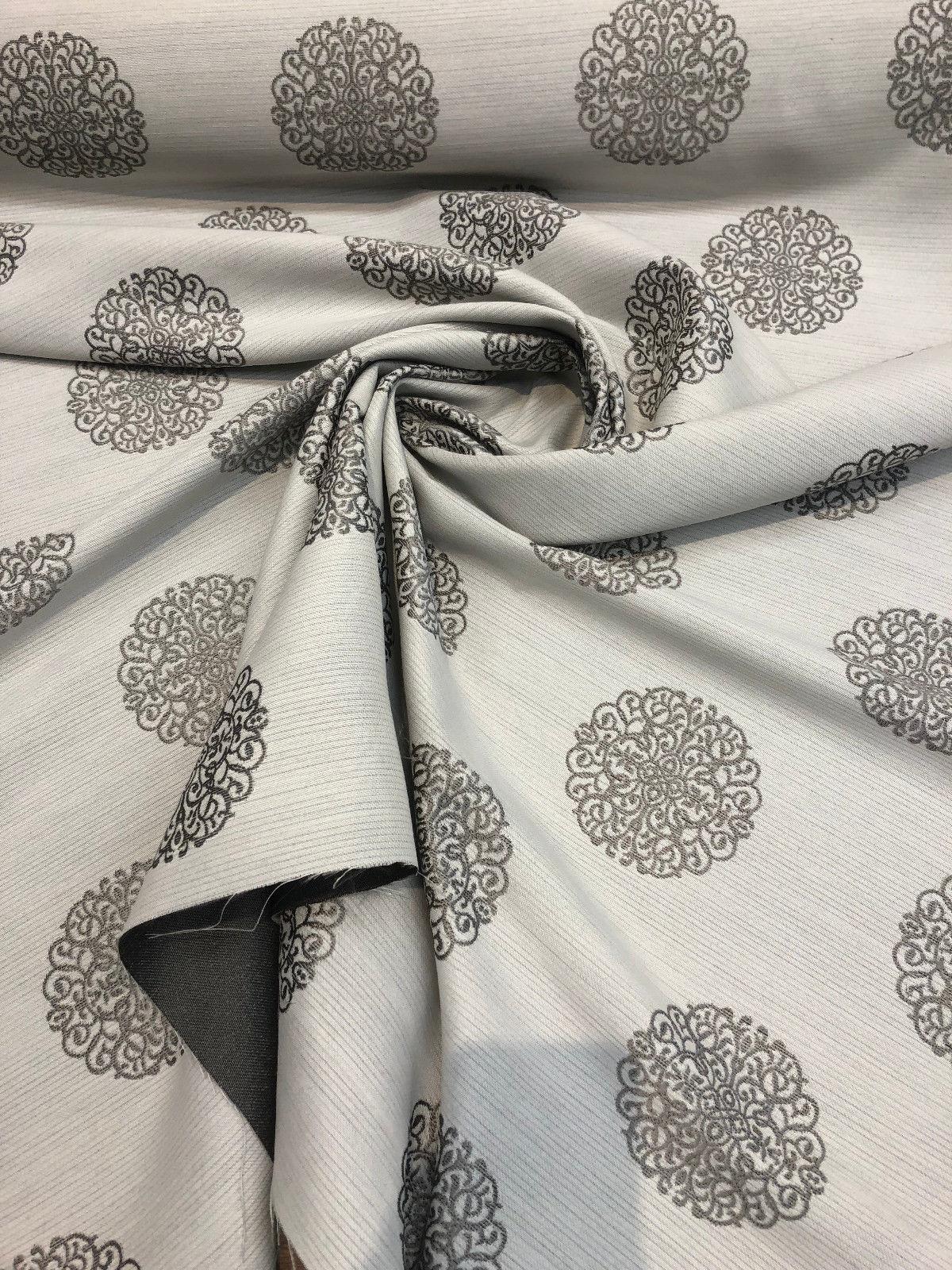 Moda Celtic Knot Silver Crown Jacquard Polyester Fabric - Silver Crown Jacquard, 60" Width (1 Yard)