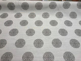 Moda Celtic Knot Silver Crown Jacquard Polyester Fabric - Silver Crown Jacquard, 60" Width (1 Yard)