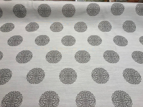 Moda Celtic Knot Silver Crown Jacquard Polyester Fabric - Silver Crown Jacquard, 60" Width (1 Yard)