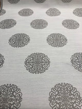 Moda Celtic Knot Silver Crown Jacquard Polyester Fabric - Silver Crown Jacquard, 60" Width (1 Yard)