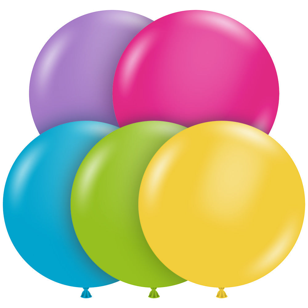 Latex Balloons 17 Inch Tropical Assortment