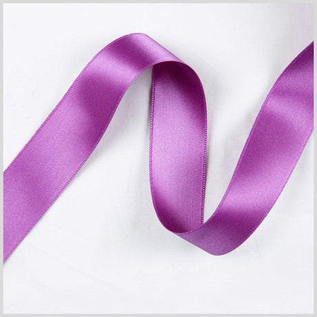 Grape Double Face French Satin Ribbon