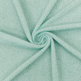 1 Yard Seafoam Teal Silver Metallic Stretch Slinky Knit Fabric Lustrous Drapey 58 Inches