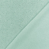 1 Yard Seafoam Teal Silver Metallic Stretch Slinky Knit Fabric Lustrous Drapey 58 Inches