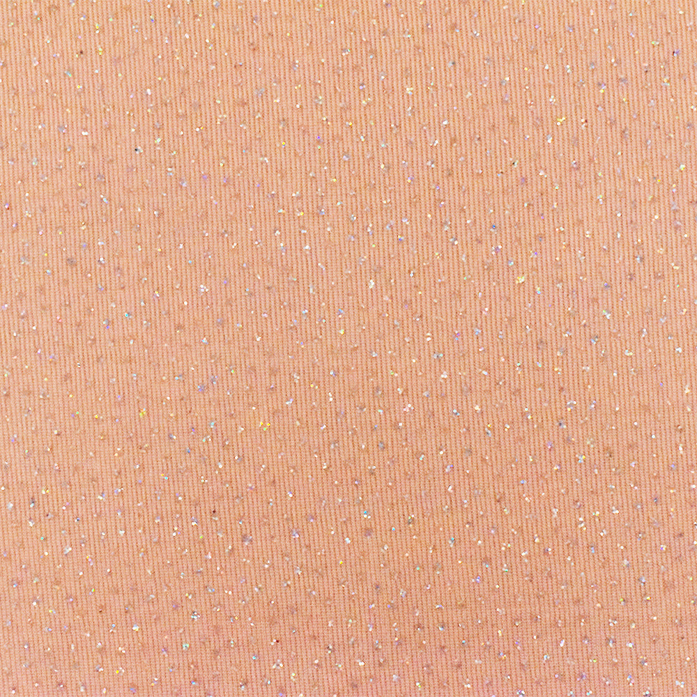 1 Yard Peach Orange Silver Metallic Sparkly Slinky Knit Fabric Stretchy Lustrous 58 Inches