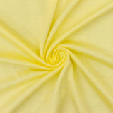 1 Yard Pastel Yellow Lycra Bamboo Jersey Knit Fabric Stretchy Lightweight 60 Inches