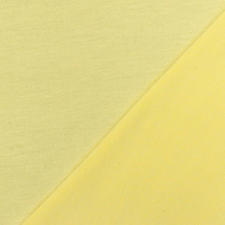 1 Yard Pastel Yellow Lycra Bamboo Jersey Knit Fabric Stretchy Lightweight 60 Inches