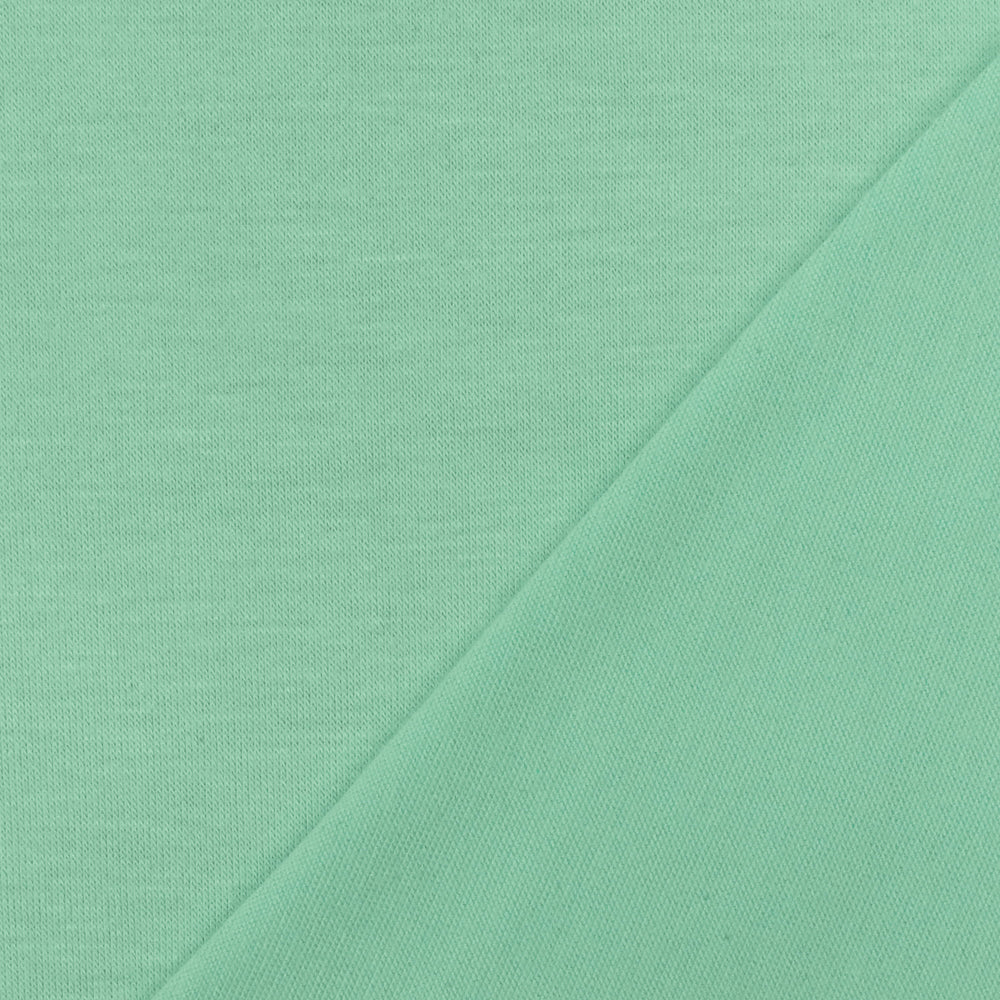 1 Yard Cloud Teal Jersey Knit Fabric Bamboo Lycra Blend Stretchy Matte 60 Inches