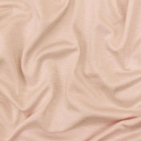 1 Yard Light Peach Stretch Bamboo Jersey Knit Fabric Spandex Blend 58 Inches