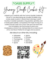 Oasis Supply, Yummy Doodle Kit. Edible Fun at the Tip of your Brush, Making Art that you Can Munch (Christmas)