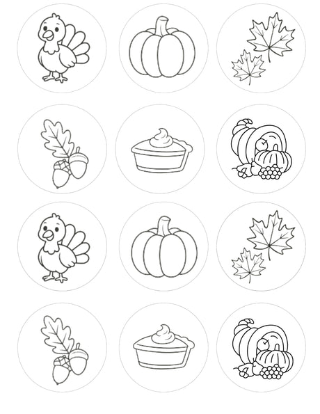 Oasis Supply, Yummy Doodle Kit. Edible Fun at the Tip of your Brush, Making Art that you Can Munch (Thanksgiving)