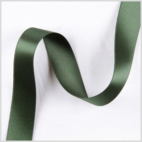 3/8" Hunter Double Face French Satin Ribbon