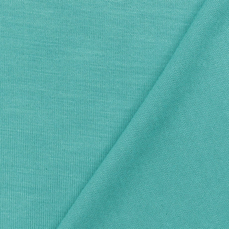 1 yarda verde azulado pastel elástico rayón modal tela de punto jersey suave mate de 58 pulgadas de ancho