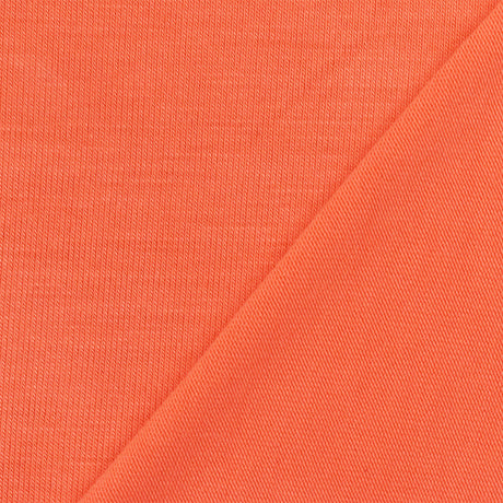 1 yarda naranja elástico rayón modal tela de punto jersey ligero mate de 58 pulgadas de ancho