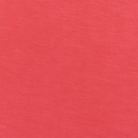 1 yarda coral rojo sólido elástico spandex rayón modal tela de punto jersey de 58 pulgadas de ancho
