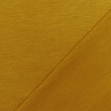 1 Yard Mustard Yellow Spandex Rayon Modal Jersey Knit Fabric For Dresses And Basic Tees 59 Inches Width