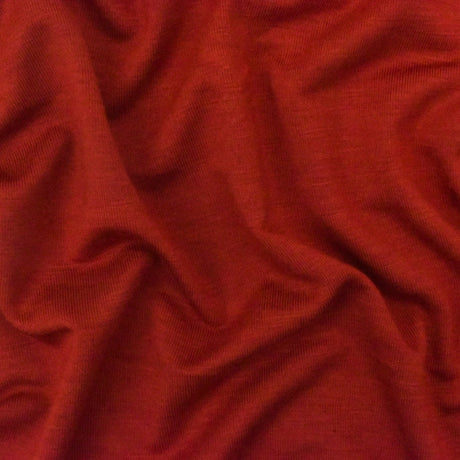 1 Yard Red Orange Spandex Rayon Modal Jersey Knit Fabric For Blouses And Activewear 59 Inches Width
