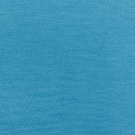 1 yarda de tela de punto jersey de modal con rayón y spandex azul piscina para vestidos y ropa deportiva, ancho de 58 pulgadas