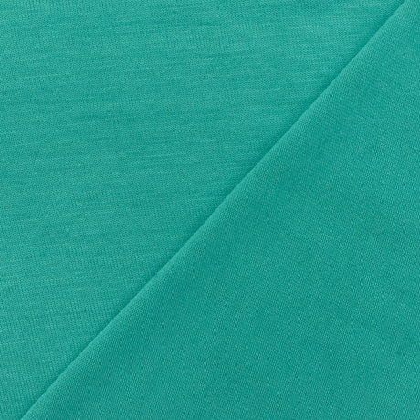 1 yarda de tela de punto jersey de modal con rayón y spandex color coral teal para blusas y ropa deportiva, ancho de 58 pulgadas