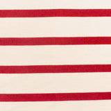 1 Yard Rich Red Ivory Stripe Spandex Rayon Modal Jersey Knit Fabric For Blouses And Dresses 59 Inches Width