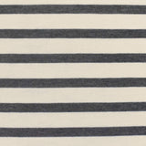 1 Yard Charcoal Gray Ivory Stripe Spandex Rayon Modal Jersey Knit Fabric For Dresses And Blouses 58 Inches Width