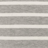 1 Yard Heather Gray Ivory Stripe Spandex Rayon Modal Jersey Knit Fabric For Blouses And Dresses 59 Inches Width