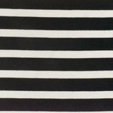 1 Yard Jet Black Ivory Stripe Spandex Rayon Modal Jersey Knit Fabric For Dresses And Activewear 59 Inches Width