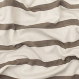1 Yard Latte Taupe Brown Ivory Stripe Spandex Rayon Modal Jersey Knit Fabric For Dresses And Blouses 59 Inches Width