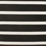 1 Yard Black Ivory Stripe Spandex Rayon Modal Jersey Knit Fabric For Blouses And Dresses 59 Inches Width