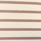 1 Yard Dusty Pink Ivory Stripe Spandex Rayon Modal Jersey Knit Fabric For Blouses And Dresses 58 Inches Width