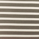1 Yard Taupe Gray Ivory Stripe Spandex Rayon Modal Jersey Knit Fabric For Dresses And Blouses 58 Inches Width