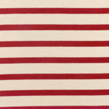 1 Yard Super Red Ivory Stripe Spandex Rayon Modal Jersey Knit Fabric For Activewear And Blouses 58 Inches Width