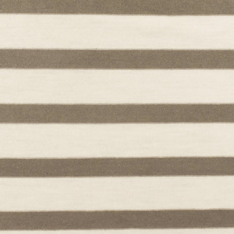 1 Yard Soft Taupe Brown Ivory Stripe Spandex Rayon Modal Jersey Knit Fabric For Blouses And Dresses 59 Inches Width