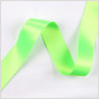 3/8" Neon Green Double Face French Satin Ribbon
