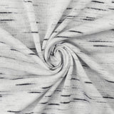 1 Yard Black White Slub Stretch Spandex Rayon Jersey Knit Fabric For Dresses And Overlays 60 Inches Width