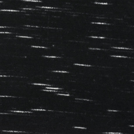 1 Yard Black White Slub Spandex Rayon Jersey Knit Fabric For Blouses And Activewear 60 Inches Width