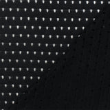 1 Yard Black Spandex Rayon Athletic Mesh Knit Fabric For Activewear And Dresses 49 Inches Width