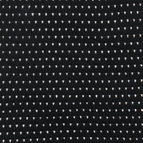1 yarda de tela de punto de malla atlética de rayón con spandex negro para ropa deportiva y vestidos, ancho de 49 pulgadas