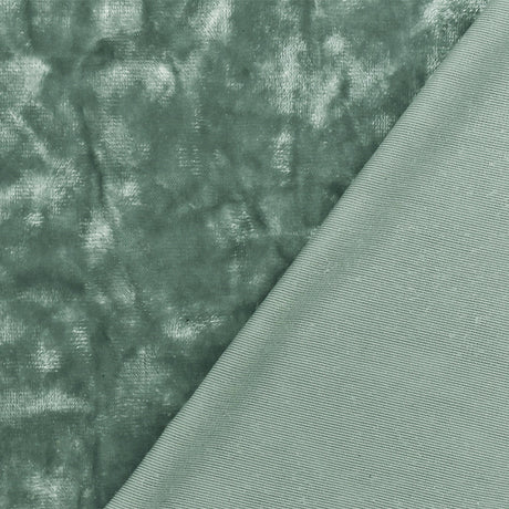 1 yarda de tela de punto de terciopelo de poliéster elástico color verde spa para vestidos y blusas, ancho de 64 pulgadas