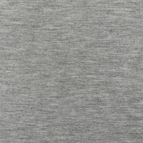 1 yarda de tela de punto jersey de rayón super modal con spandex gris jaspeado claro, para vestidos y ropa deportiva, ancho de 59 pulgadas
