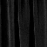 Black Velvet Drapery Upholstery Fabric - Black, Matte Velour, 54" Width (1 Yard)