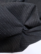Cotton Elastane Twill Gray Black Melange