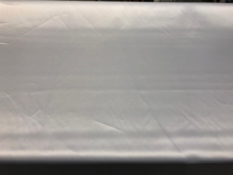 Polyana White Artificial Silk Polyester Fabric - White Solid, 54" Width (1 Yard)