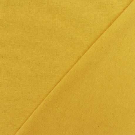 1 Yard Yellow Solid Stretch Cotton Spandex Jersey Knit Fabric, Soft Lightweight Material With Matte Finish 60" Width