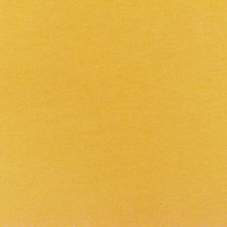 1 yarda de tela de punto jersey de algodón con spandex amarillo sólido y elástico, material suave y ligero con acabado mate, ancho de 60"